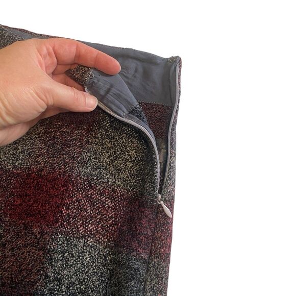 Free People Womens Emmy Mini Menswear Plaid Skort Grey Cotton Size 6 - Picture 6 of 13